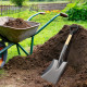 Mini Metal Digging Shovel Gardening Square Spade Tool Heavy Duty Plastic Handle image