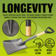 Mini Metal Digging Shovel Gardening Square Spade Tool Heavy Duty Plastic Handle image