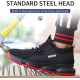 Mens Womens Safety Trainers Shoes Boots Work Steel Toe Cap Ankle Size Ladies image
