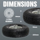 10" Pneumatic Sack Truck Trolley Wheel Barrow Tyre Tyres Wheels 4.10/3.5-4.0