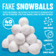 40Pc Christmas Fake Snowballs Xmas Snow Ball Fight Tree Plush Throwing Battle Seasonal image